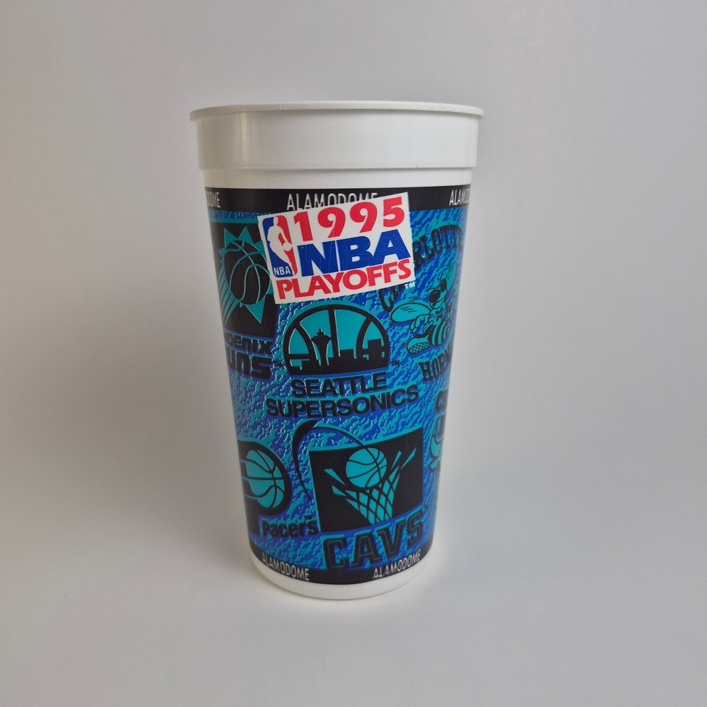 Vintage 1995 NBA Playoffs Alamodome 32oz Stadium Cup Chicago Bulls Lakers Spurs